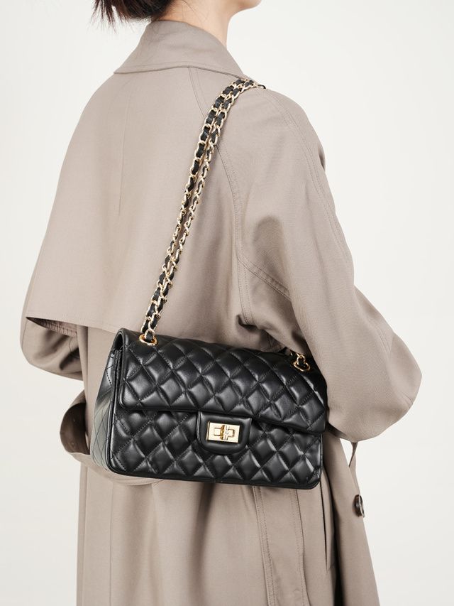 Elova Handcrafted Genuine Leather Crossbody Bag in Black - E261 view 8