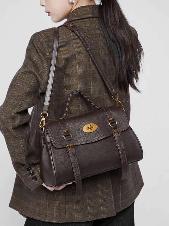 Elova Handcrafted Genuine Leather Tote Bag in Black - E506 view 4