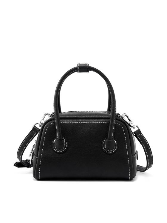 Elova Handcrafted Genuine Leather Margeshmini Bag in Black - E178 view 5
