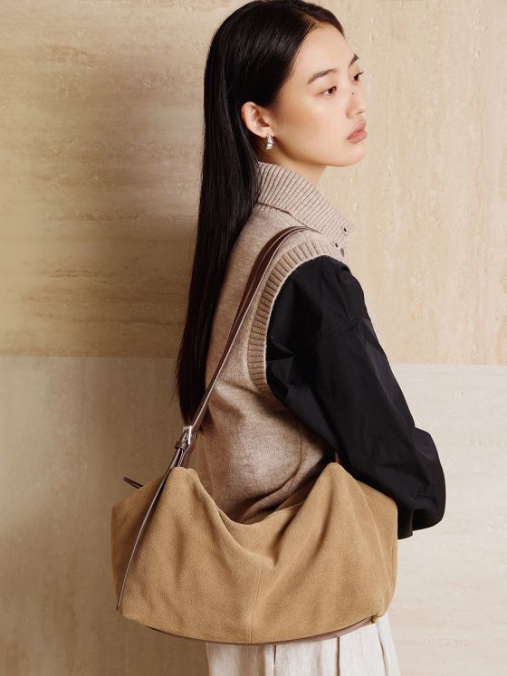 Elova Handcrafted Genuine Leather Tote Bag in Brown - E737 view 5