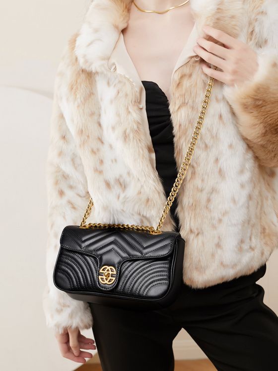 Elova Handcrafted Genuine Leather Crossbody Bag in Black - E201 view 2