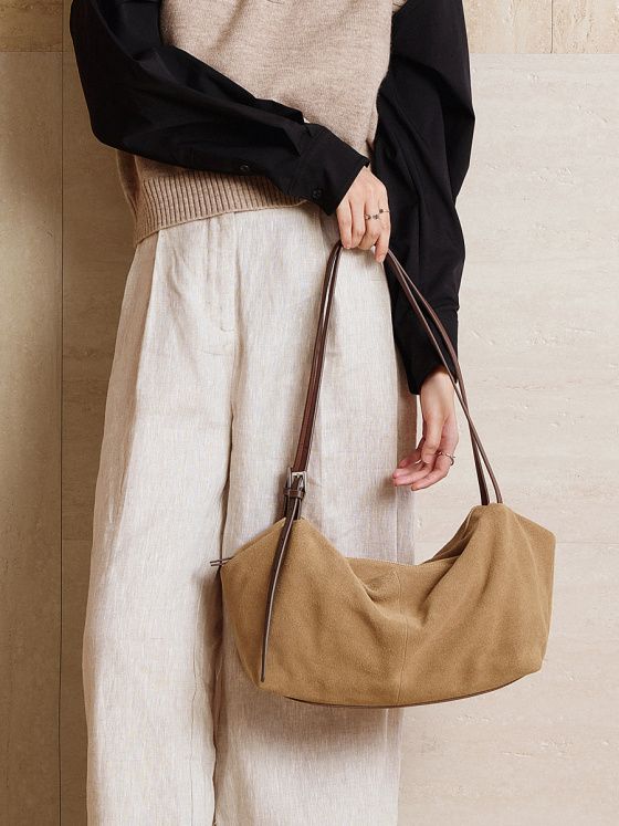 Elova Handcrafted Genuine Leather Tote Bag in Brown - E737 view 7