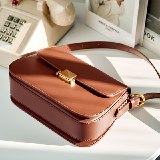 Elova Handcrafted Genuine Leather 1 Crossbody Bag in Black - E164 view 5