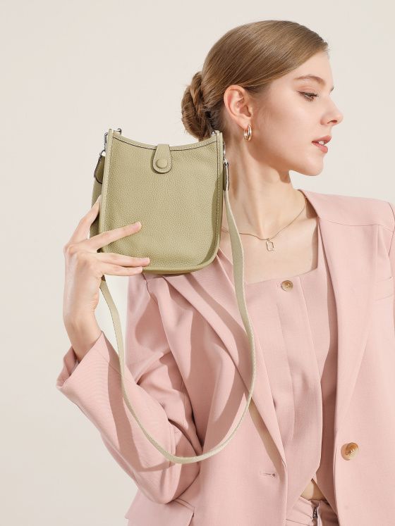 Elova Handcrafted Genuine Leather Mini Crossbody Bag in Black - E592 view 3