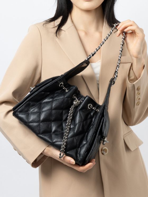 Elova Handcrafted Genuine Leather Crossbody Bag in Black - E716 view 6