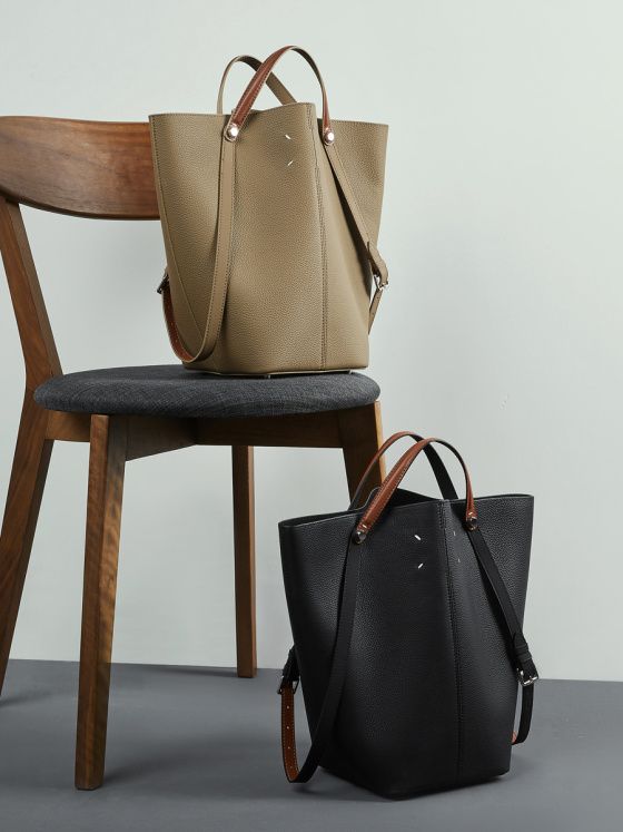 Elova Handcrafted Genuine Leather Bag in Black - E757 view 8