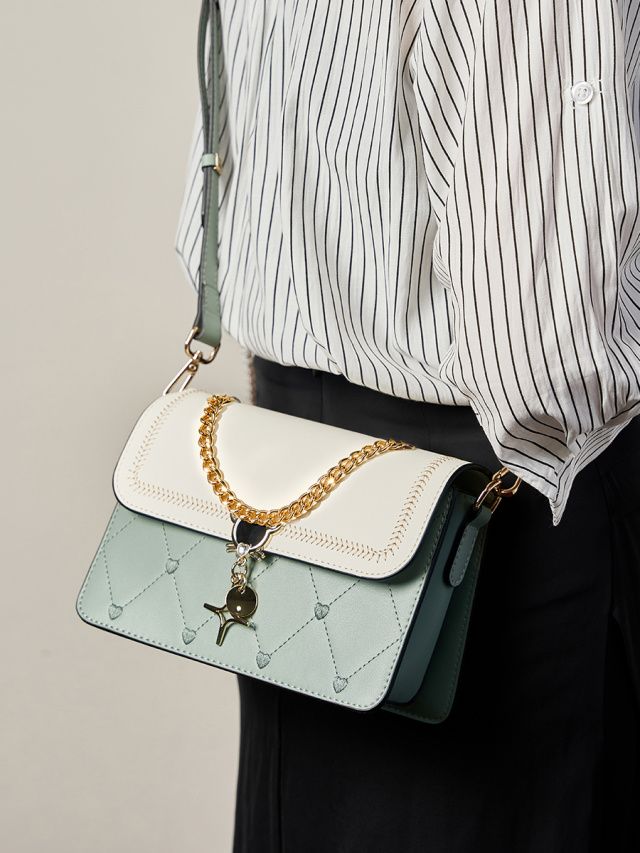 Elova Handcrafted Genuine Leather Crossbody Bag in White - E415 view 5