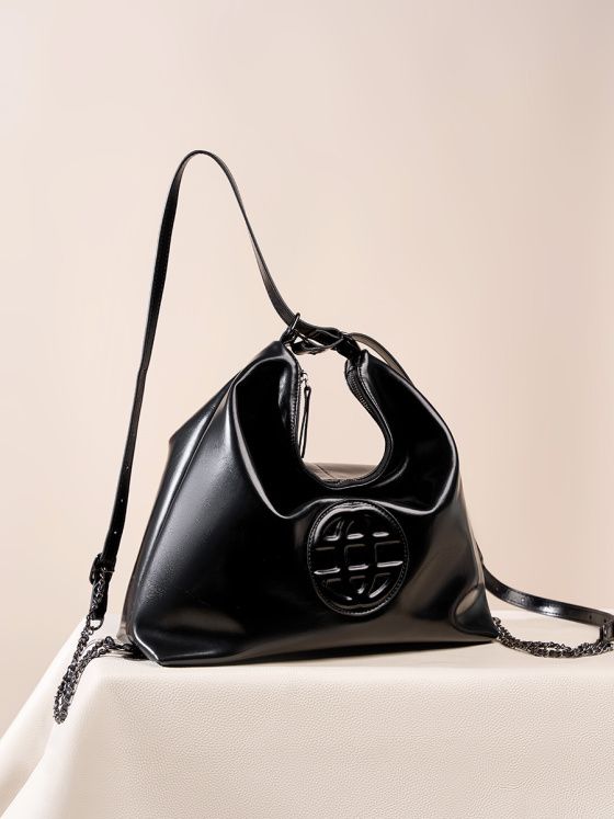 Elova Handcrafted Genuine Leather Tote Bag in Black - E292 view 6