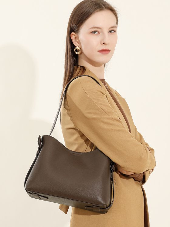 Elova Handcrafted Genuine Leather Tote Bag in Black - E574 view 5