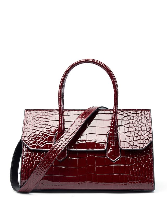 Elova Handcrafted Genuine Leather Crossbody Bag in Red - E383 view 8