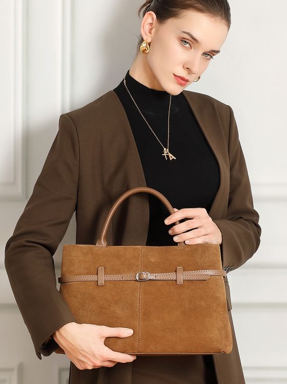 Elova Handcrafted Genuine Leather Crossbody Bag in Black - E754 view 2