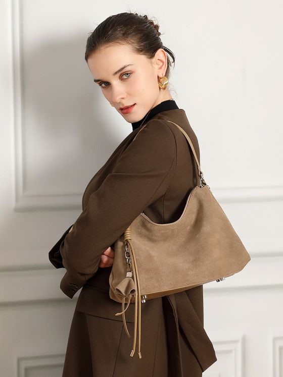 Elova Handcrafted Genuine Leather Tote Bag in Brown - E742 view 7