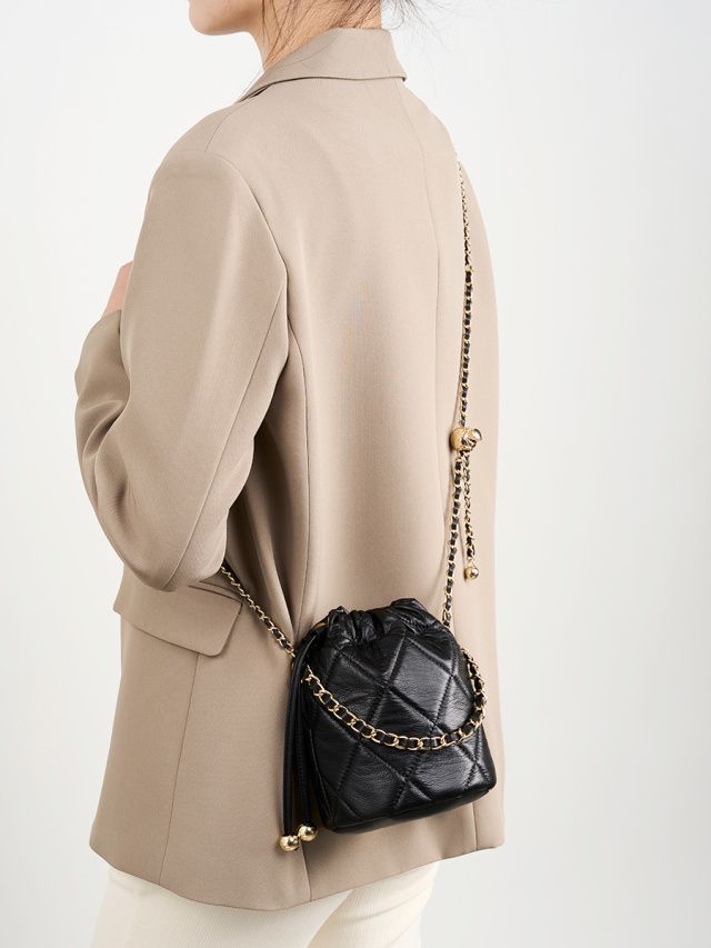 Elova Handcrafted Genuine Leather Crossbody Bag in Black - E203 view 8