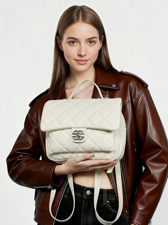 Elova Handcrafted Genuine Leather Bag in Black - E658 view 7