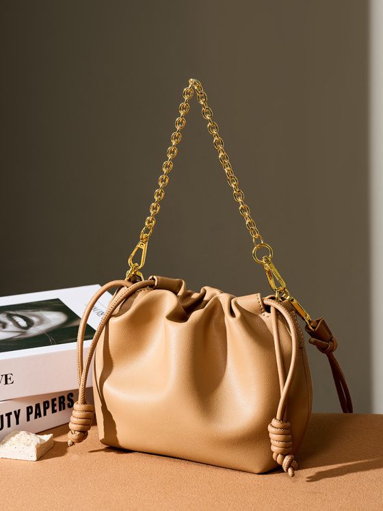 Elova Handcrafted Genuine Leather Crossbody Bag in White - E387 view 6