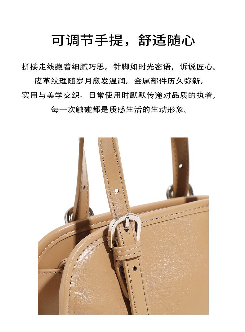 Elova Handcrafted Genuine Leather Bag in Black - E689 view 4