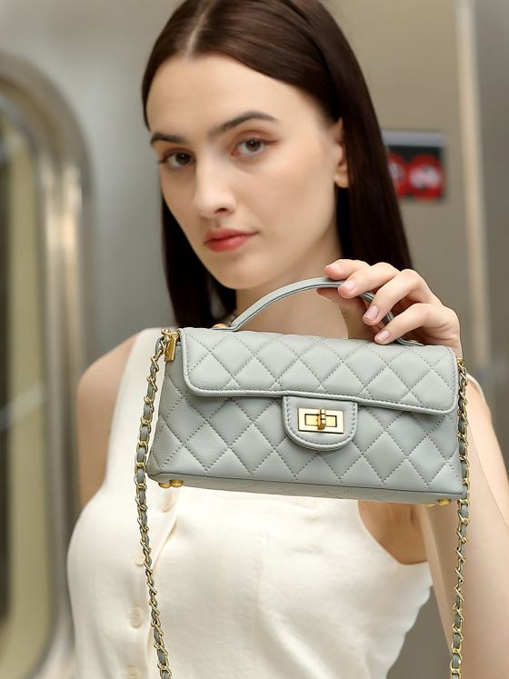 Elova Handcrafted Genuine Leather Crossbody Bag in Black - E665 view 2