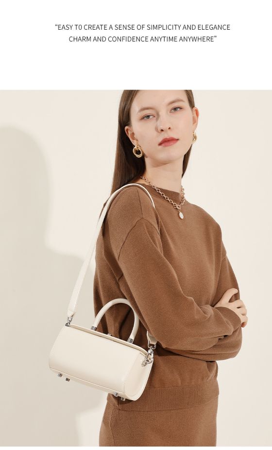 Elova Handcrafted Genuine Leather Crossbody Bag in Black - E613 view 2