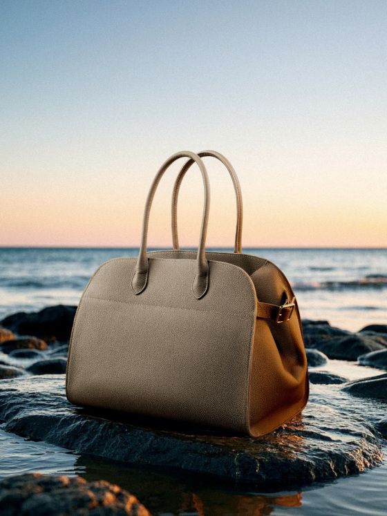 Elova Handcrafted Genuine Leather Tote Bag in Black - E567 view 3