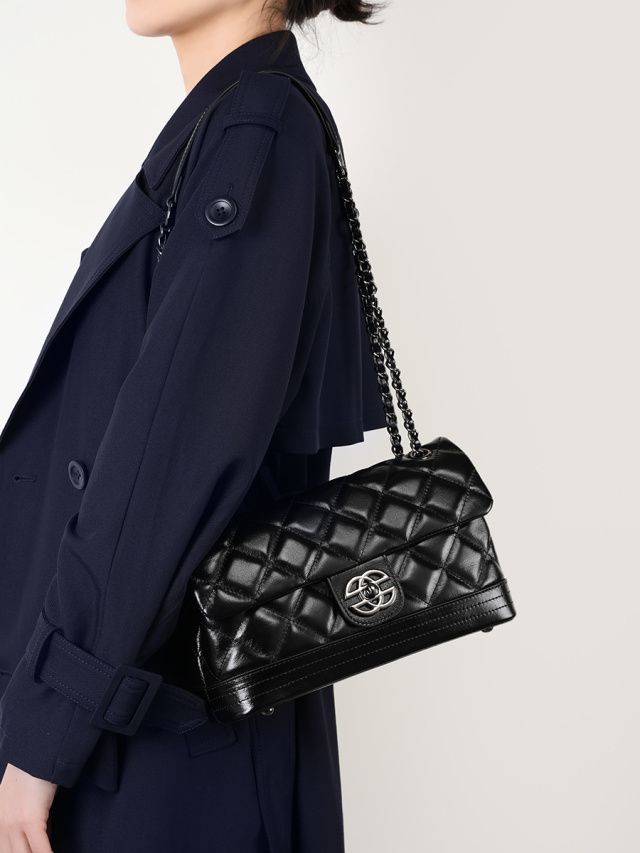 Elova Handcrafted Genuine Leather Crossbody Bag in Black - E241 view 7