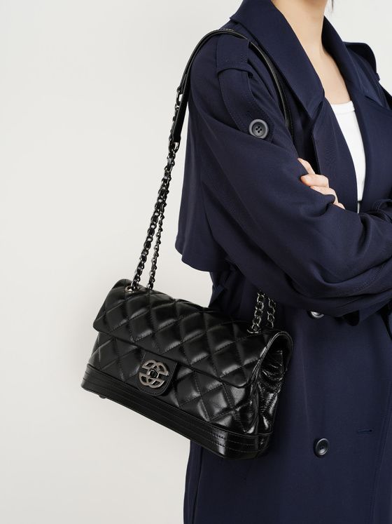 Elova Handcrafted Genuine Leather Crossbody Bag in Black - E241 view 3