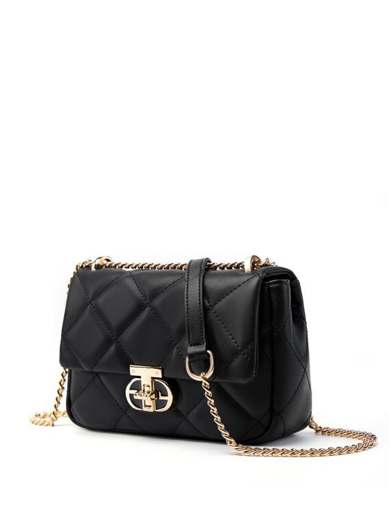 Elova Handcrafted Genuine Leather Crossbody Bag in Black - E375 view 4