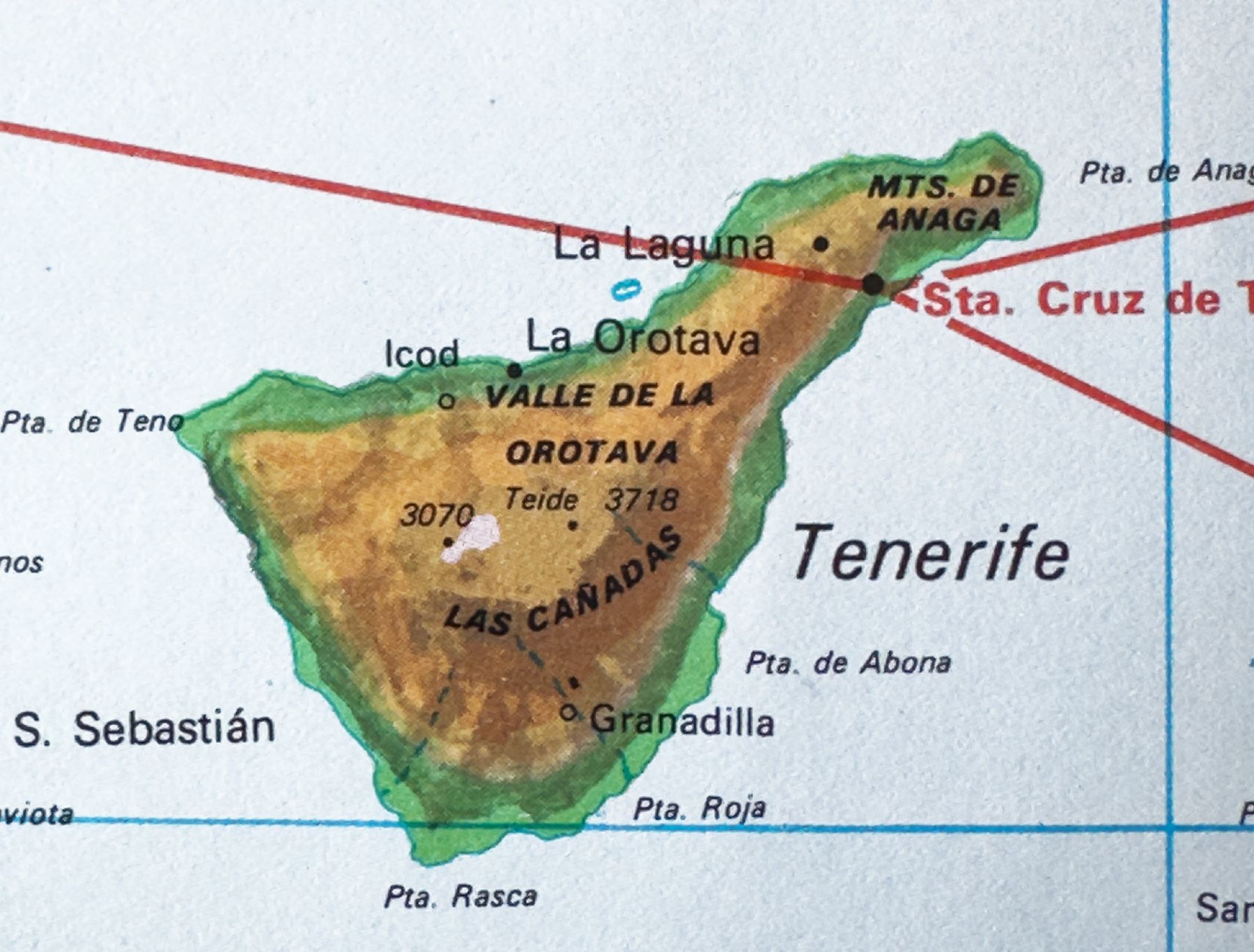 Airline routes to Tenerife