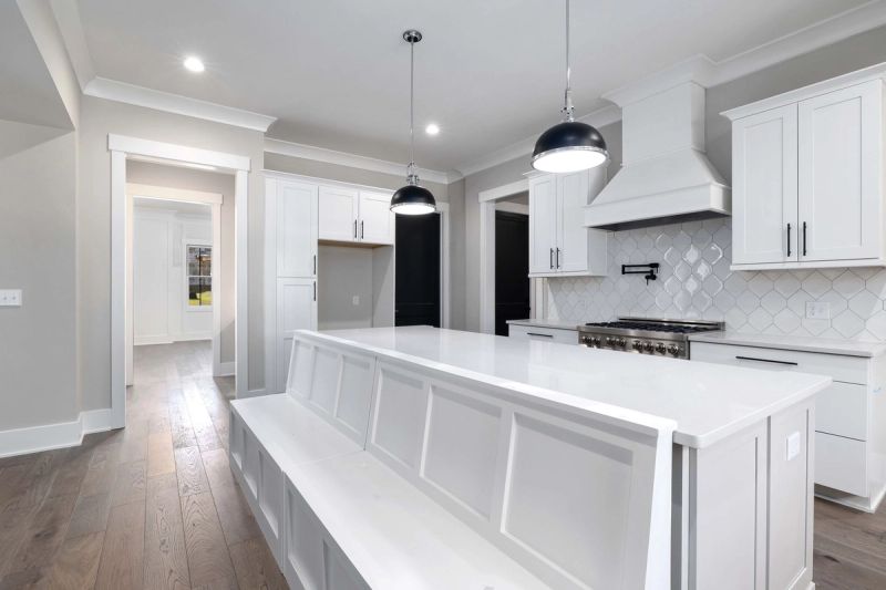Bright modern kitchen interior