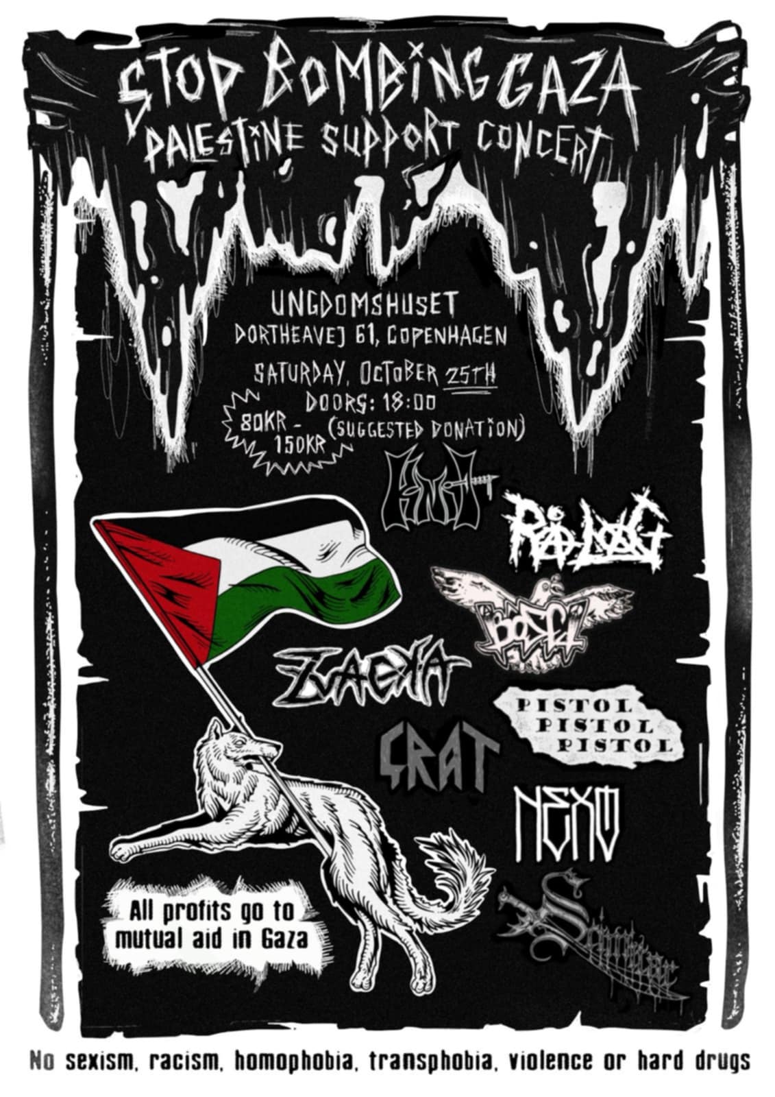 STOP BOMBING GAZA - PALESTINE SUPPORT CONCERT