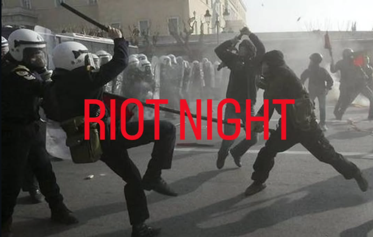 Barnight: Riot footage and beers!