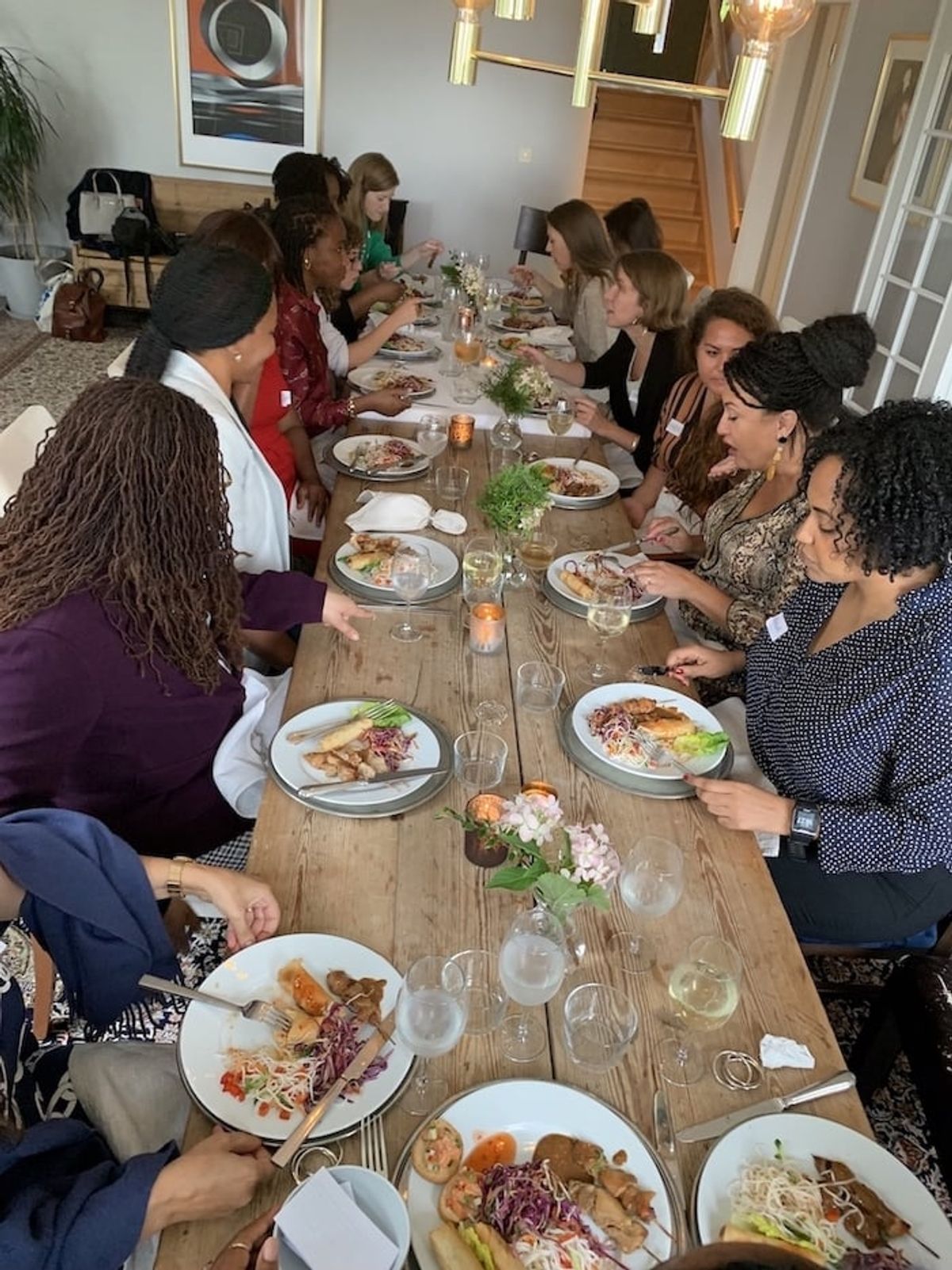 Eating Lunch at "Diversify Lunch: Building Bridges with Chef Ampy Basa"