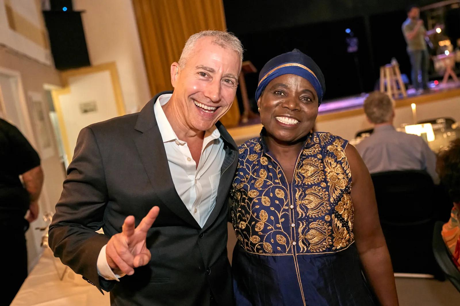 Two Gala guests smiling together during the evening.