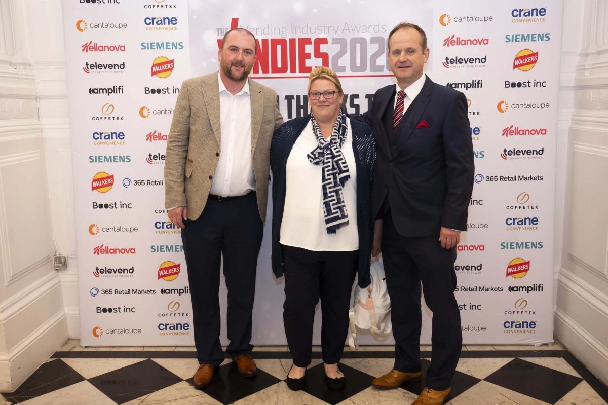 Tom Carey, Danielle Powell, Steve May attending the 2026 Vendies Awards