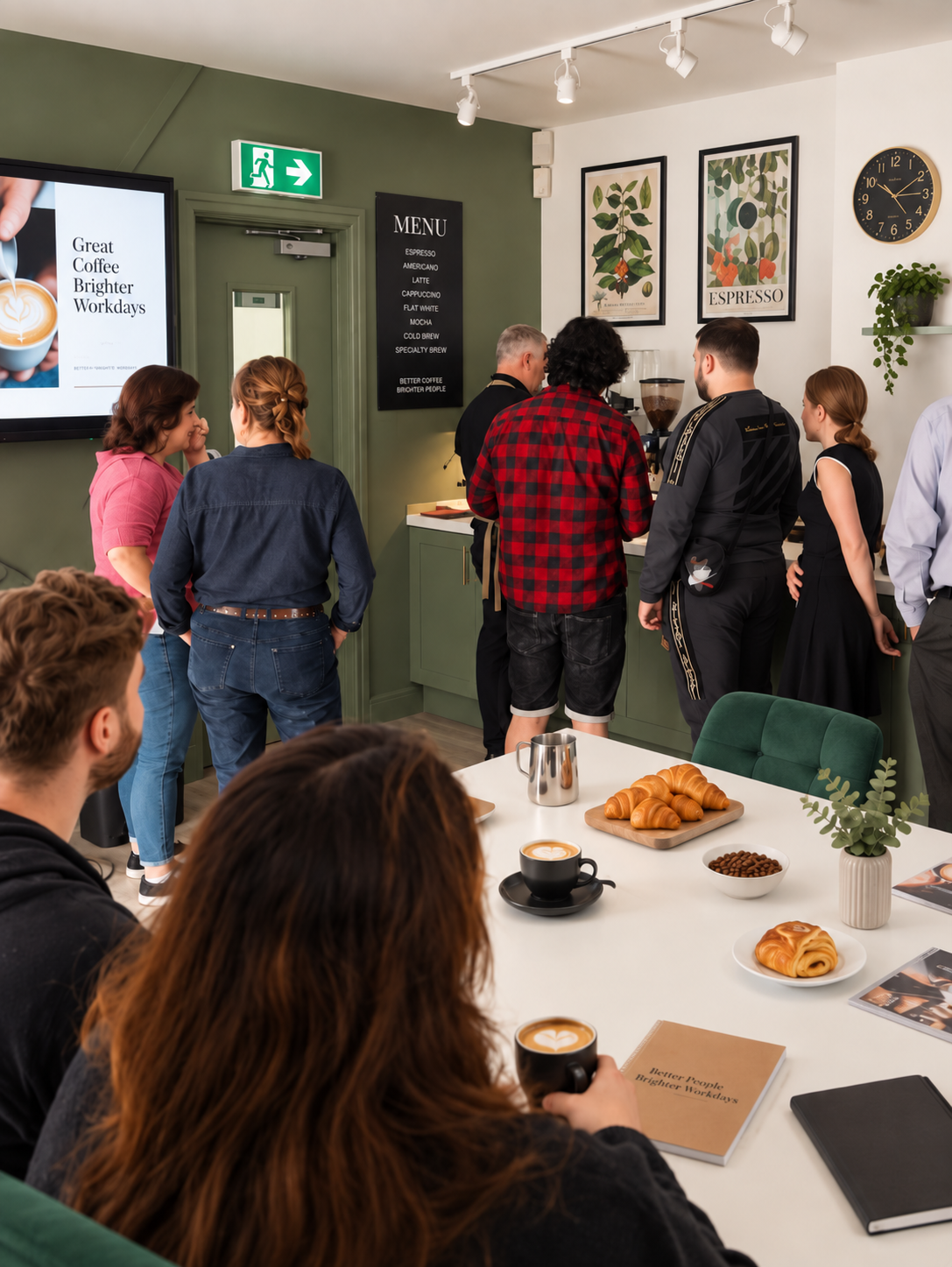 Barista training at Bradford Showroom