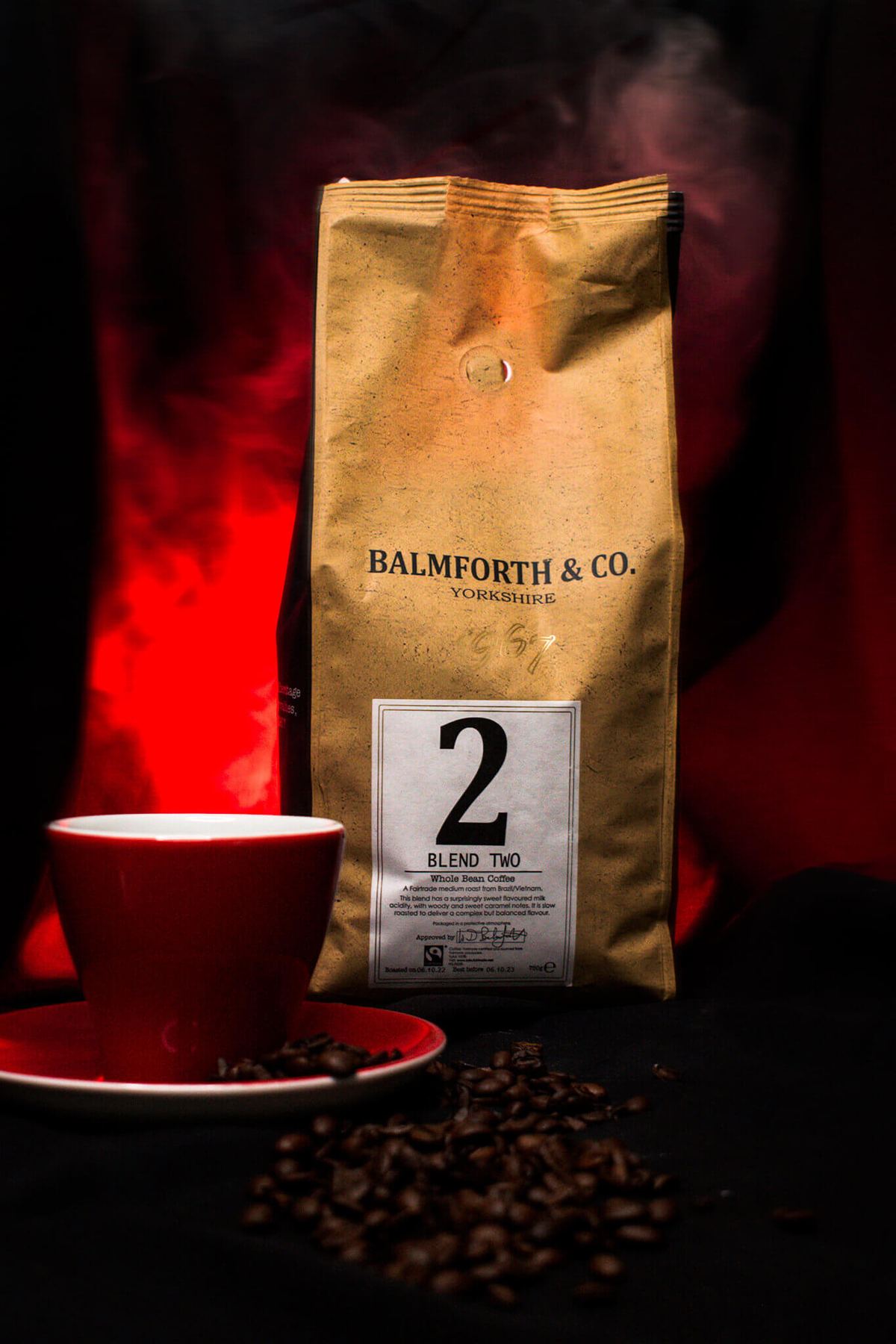 Balmforth & Co Blend 2 Fairtrade Whole Bean Coffee 1kg bag