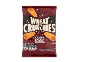 Wheat Crunchies Crispy Bacon Flavour Snacks 34g case of 36