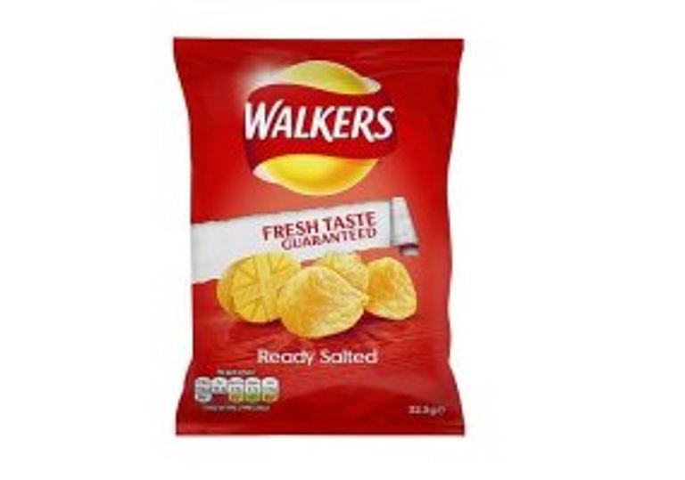 Walkers Ready Salted Crisps 32.5g case of 32