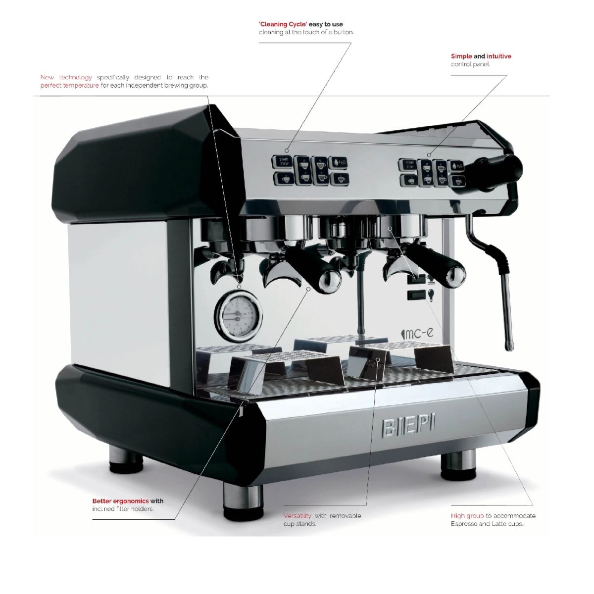 MC-E Compact Biepi Traditional Coffee Machine