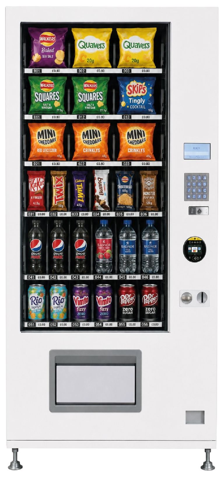 VendSmart Classic Compact 6 Combi snack and drink machine