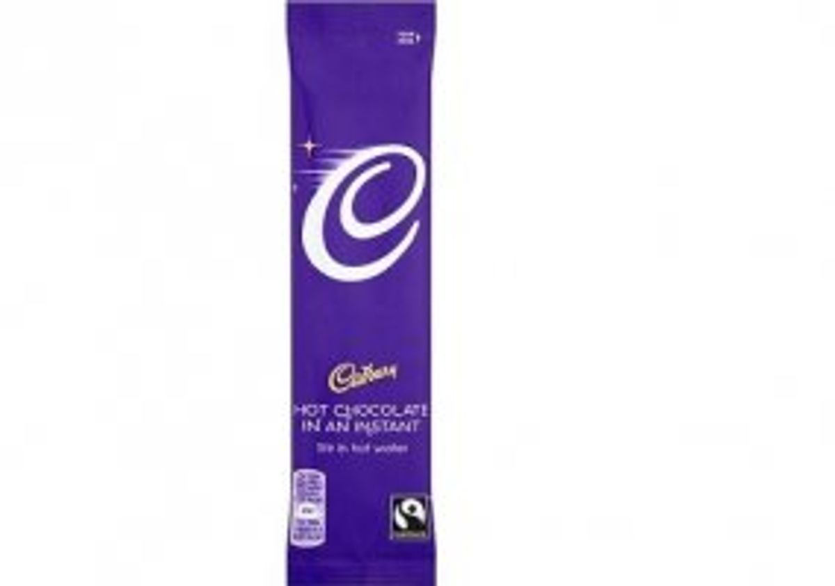 Cadbury Instant Hot Chocolate 28g sachets box of 50