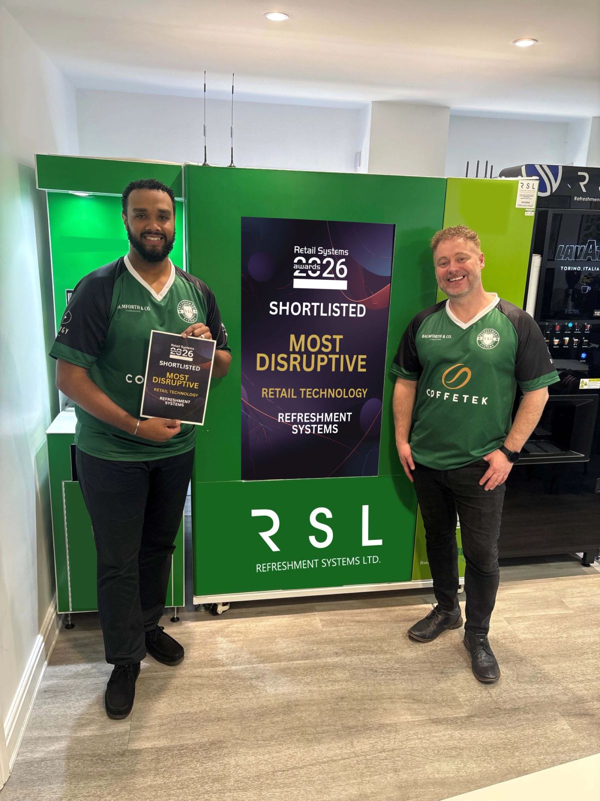 Refreshment Systems Shortlisted for Most Disruptive Retail Technology 2026