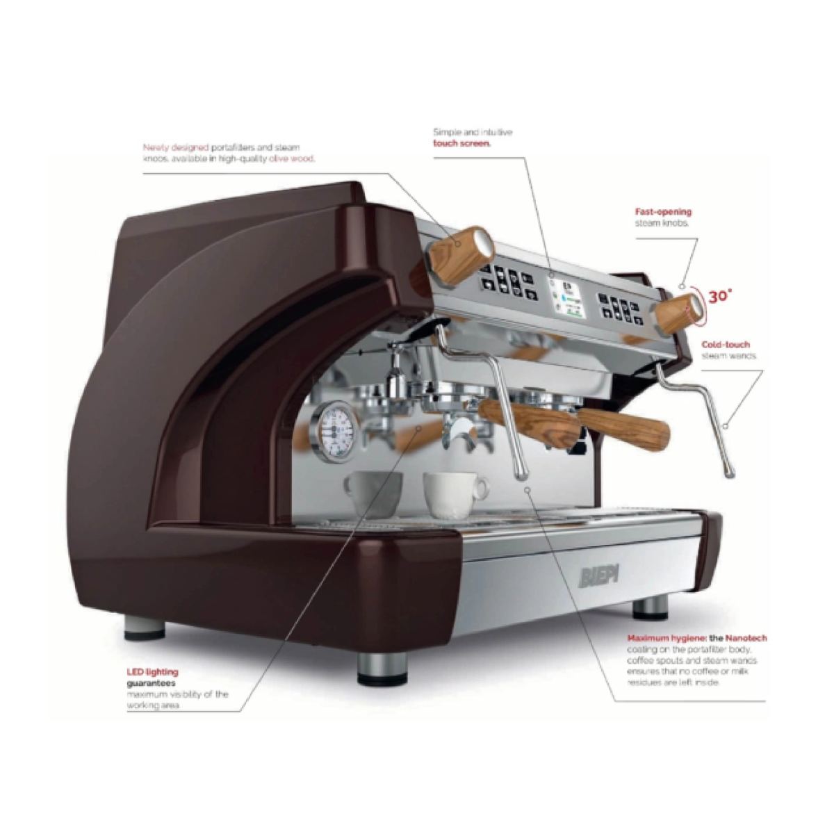 MC-1 2 Group Biepi Traditional Coffee Machine