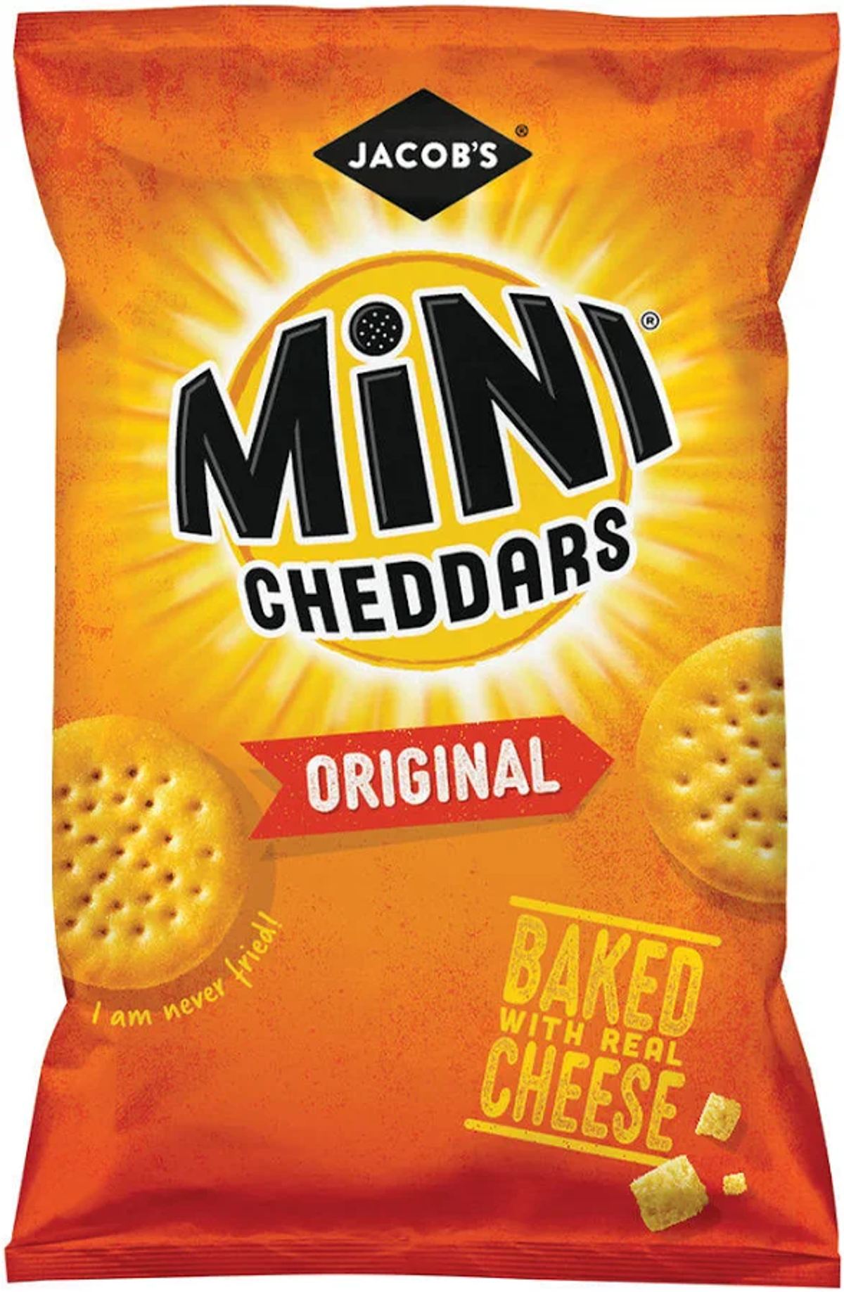 Jacob's Mini Cheddars Original 45g grab bag 30 pack box   