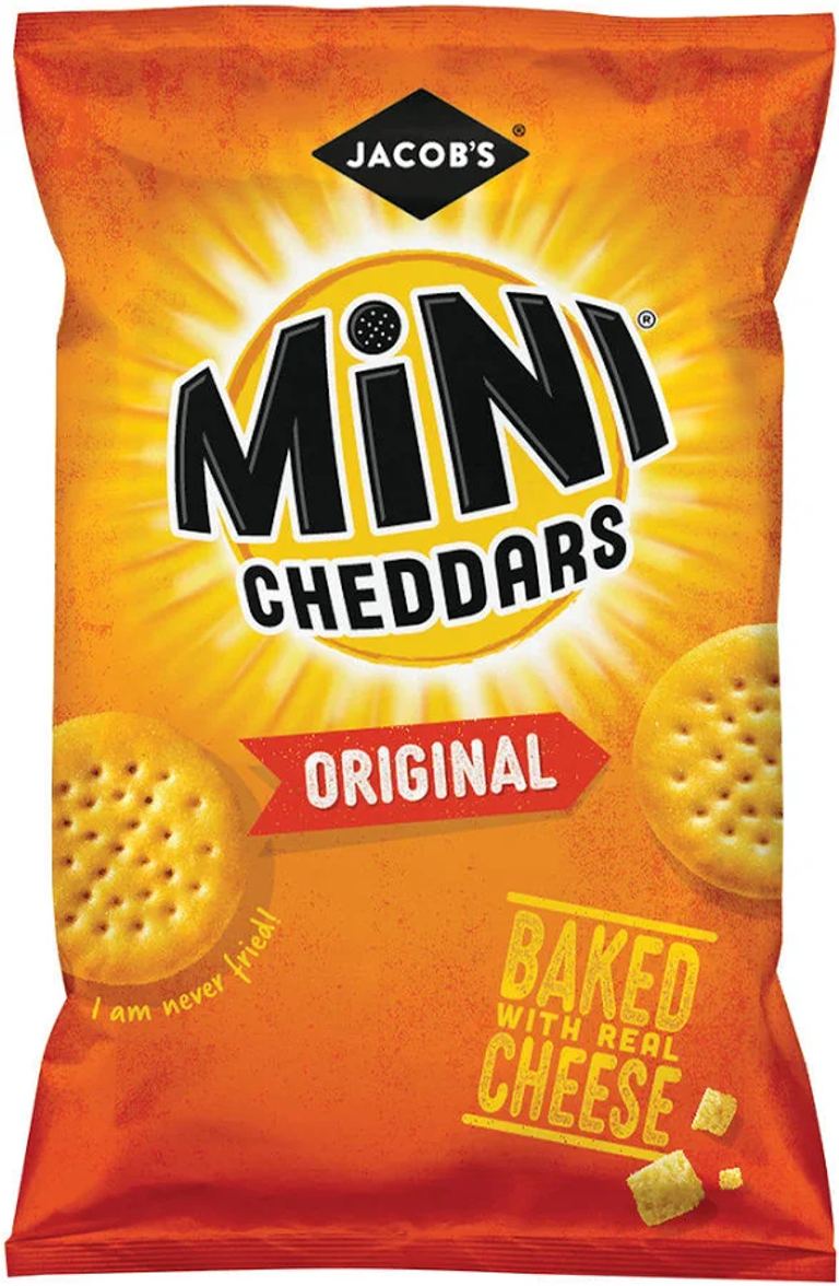 Jacob's Mini Cheddars Original 45g grab bag 30 pack box   