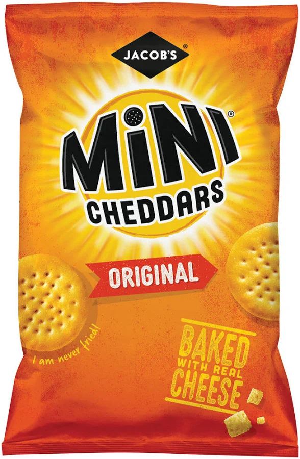Jacob's Mini Cheddars Original 45g grab bag 30 pack box