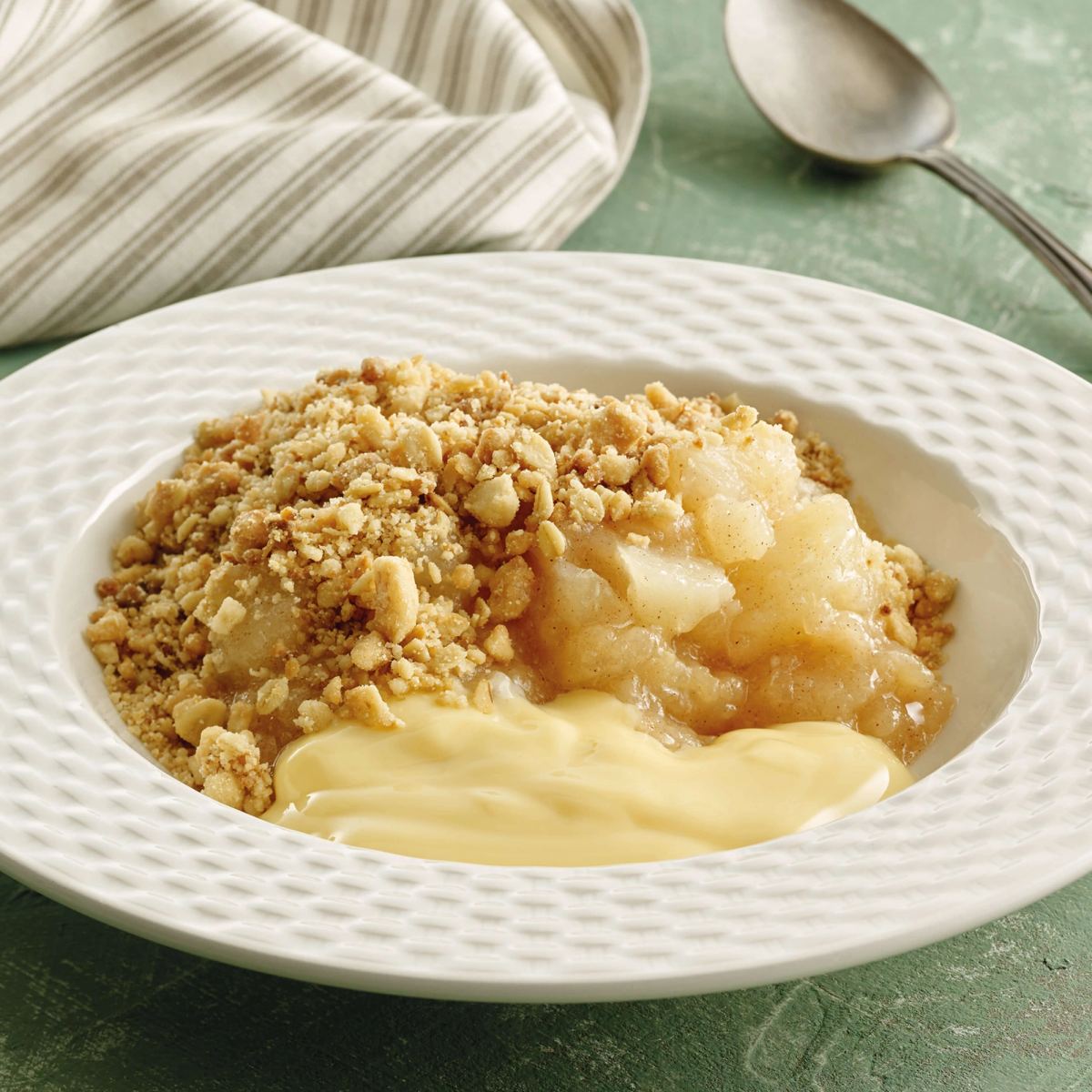 Apple Crumble and Custard