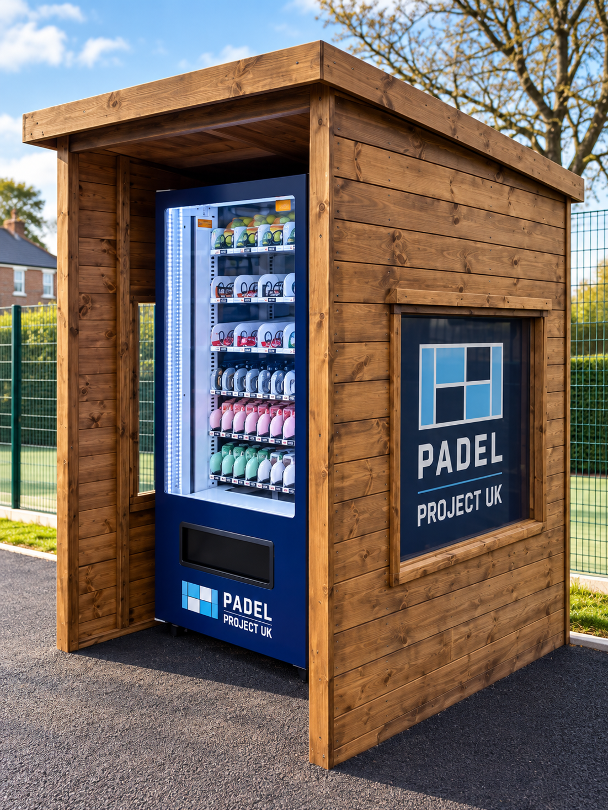 Padel UK Outdoor Vending machine