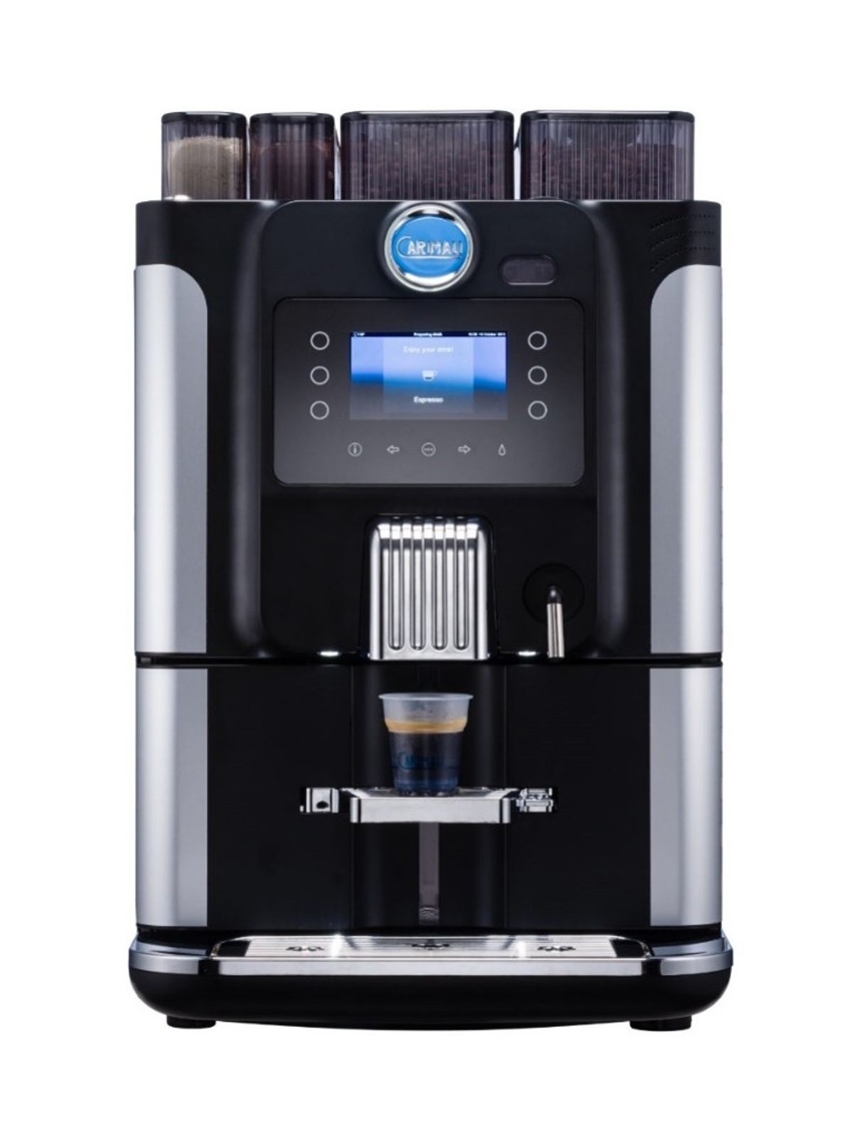 The Dot commercial bean to cup coffee machine with twin grinders