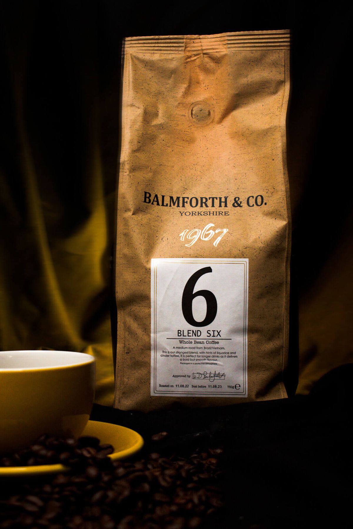 Balmforth & Co Blend 6 Whole Bean Coffee 1kg bag
