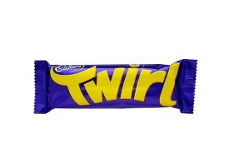 Cadbury Twirl Chocolate Bar 43g case of 48